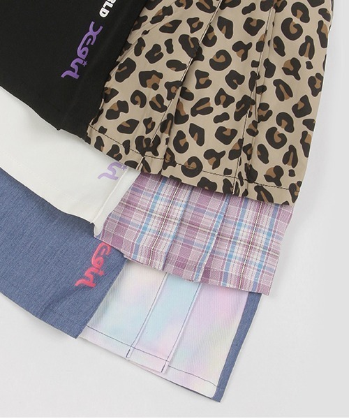 「X-girl Stages」 「KIDS」スカート 140cm ライトブルー キッズ_画像9