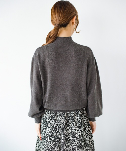 「haco!」 「KAKKO」長袖ニット X-LARGE ブルー レディース_画像2