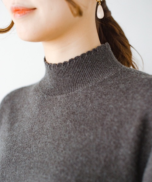 「haco!」 「KAKKO」長袖ニット X-LARGE ブルー レディース_画像3