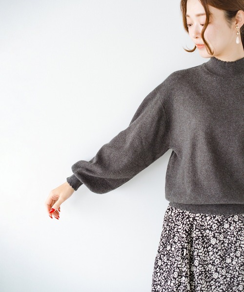 「haco!」 「KAKKO」長袖ニット X-LARGE ブルー レディース_画像4