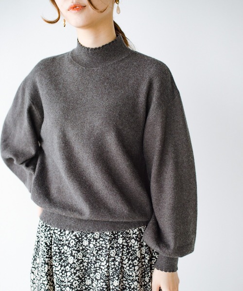 「haco!」 「KAKKO」長袖ニット X-LARGE ブルー レディース_画像5