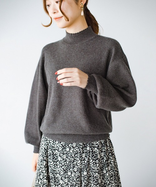 「haco!」 「KAKKO」長袖ニット X-LARGE ブルー レディース_画像7