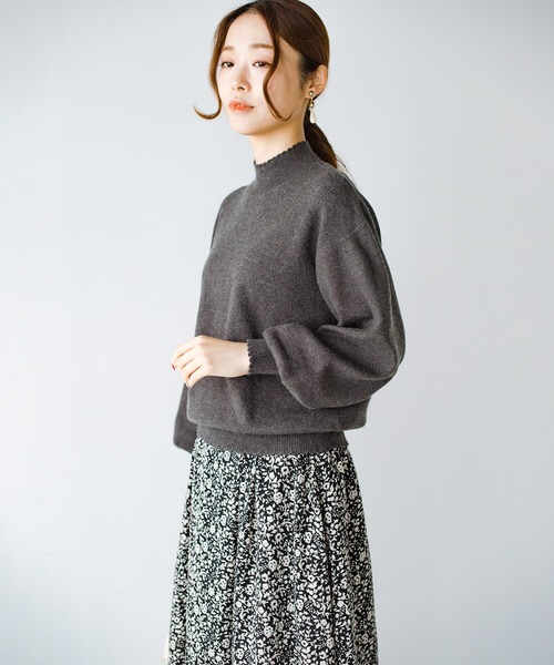 「haco!」 「KAKKO」長袖ニット X-LARGE ブルー レディース_画像8