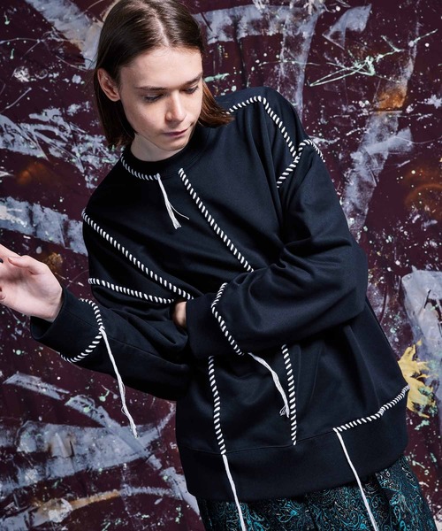 MAISON SPECIAL（メゾンスペシャル） スウェットカットソー 2 ブラック