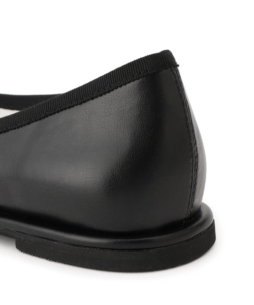 【完売品】アダムエロペ バレエパンプス メタリック ブラック 黒 今期 現行 ADAM ET ROPE'（アダムエロペ） バレエシューズ パンプス タックバレエ