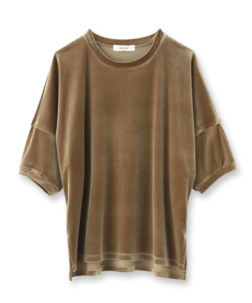 「GALLEST」 半袖カットソー 38 ブラック レディース_画像2