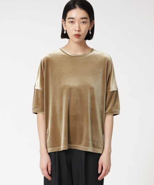 「GALLEST」 半袖カットソー 38 ブラック レディース_画像3