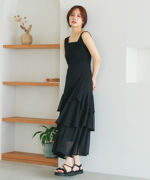 「mysty woman」 ノースリーブワンピース FREE ブラウン レディース_画像8