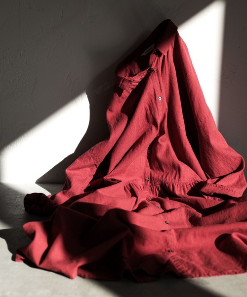 「soulberry」 長袖ワンピース 3L レッド レディース_画像3