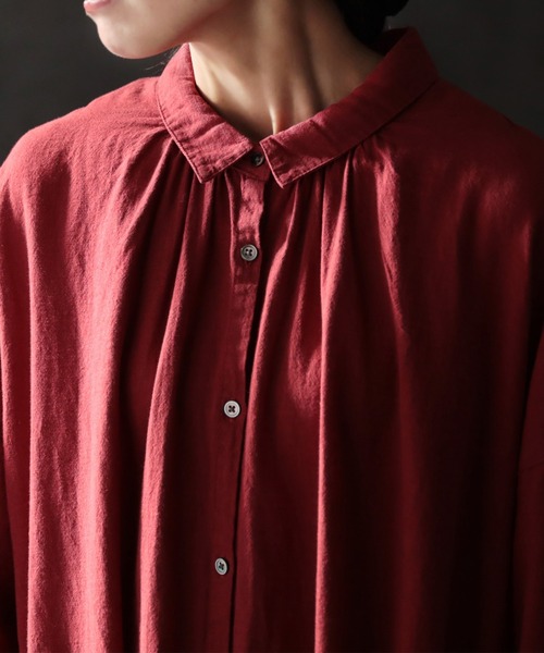 「soulberry」 長袖ワンピース 3L レッド レディース_画像6