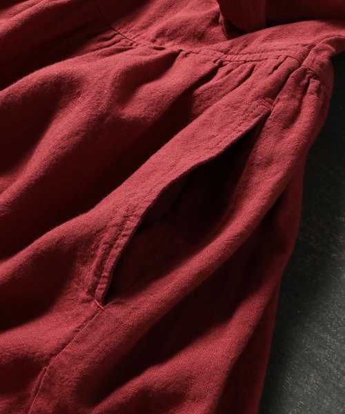 「soulberry」 長袖ワンピース 3L レッド レディース_画像9