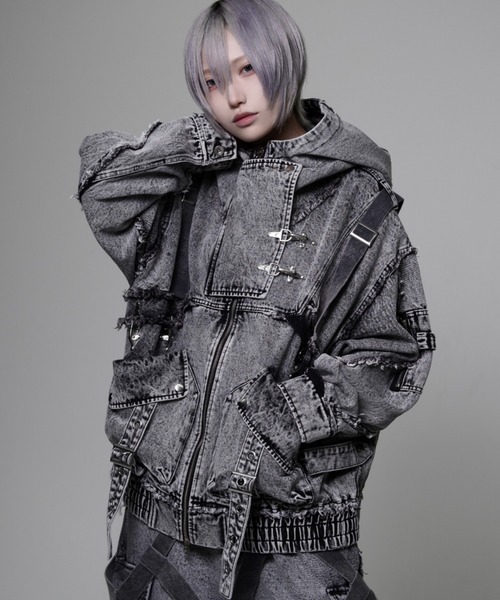 REFLEM（レフレム） パーカー 「REFLEM/レフレム」デニムハイネックZIP