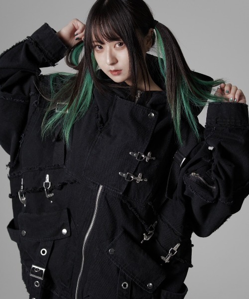 REFLEM（レフレム） パーカー 「REFLEM/レフレム」デニムハイネックZIP
