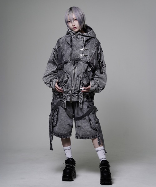 REFLEM（レフレム） パーカー 「REFLEM/レフレム」デニムハイネックZIP