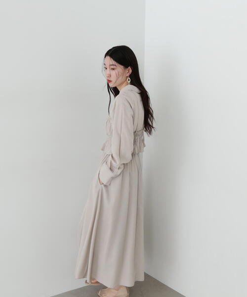 「N.(N. Natural Beauty Basic)」 コンビワンピース MEDIUM グレイッシュベージュ レディース_画像8