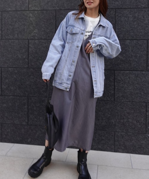 「CORNERS」 サロペットスカート M ライトグレー レディース_画像5