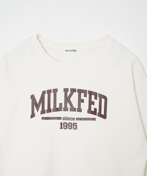 「MILKFED.」 スウェットカットソー ONE SIZE チャコール レディース_画像4