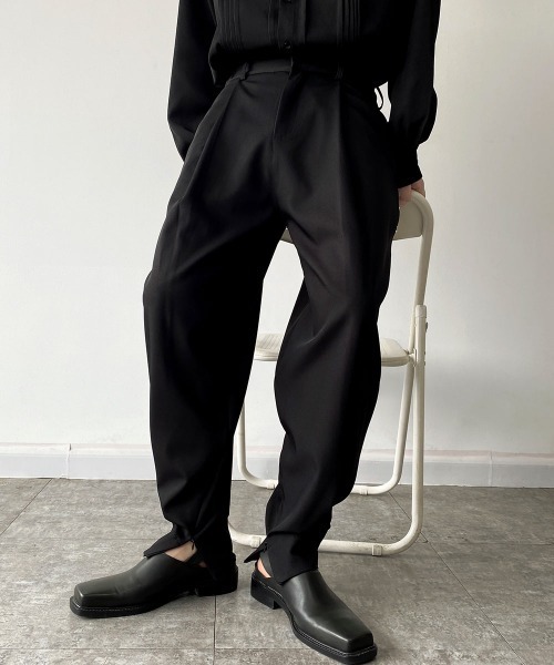 「Shoowtime」 スラックス MEDIUM ブラック メンズ_画像4