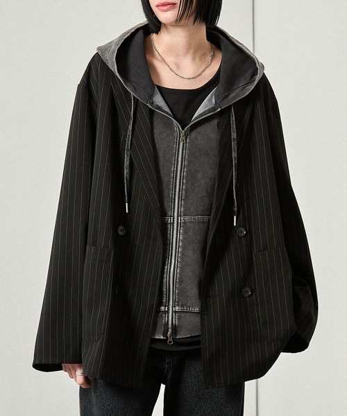 ジャケット テーラードジャケット 「Alfred Alex」Oversized Double