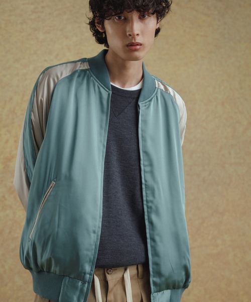 【ADAM ET ROPE 】スカジャン ADAM ET ROPE'（アダムエロペ） スカジャン 「WEB限定」スカジャン