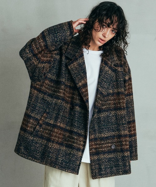 「Revo.」 ピーコート 2 ベージュ メンズ_画像3