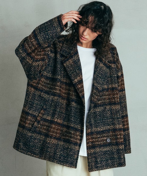 「Revo.」 ピーコート 2 ベージュ メンズ_画像4