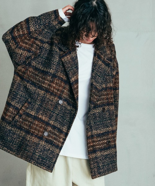 「Revo.」 ピーコート 2 ベージュ メンズ_画像5