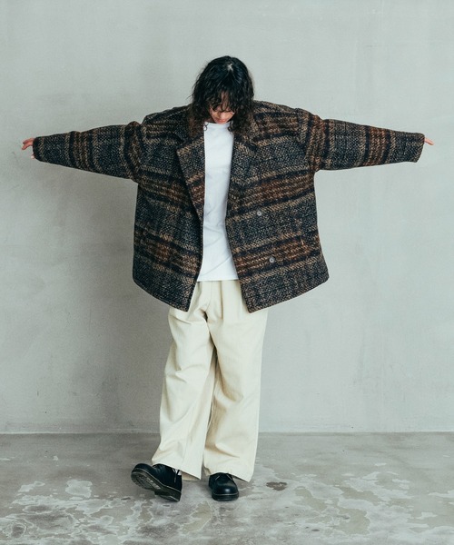 「Revo.」 ピーコート 2 ベージュ メンズ_画像7