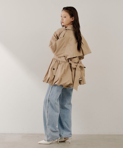 Chico（チコ） トレンチコート コート 「SALON by Chico」バルーン