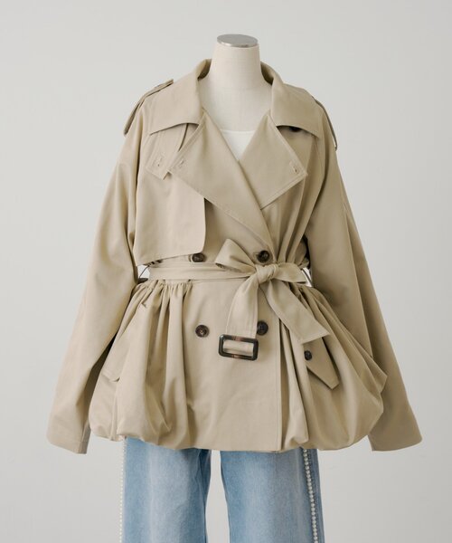 Chico（チコ） トレンチコート コート 「SALON by Chico」バルーン