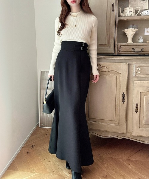 「Meiru」 スカート MEDIUM ブラウン レディース_画像4