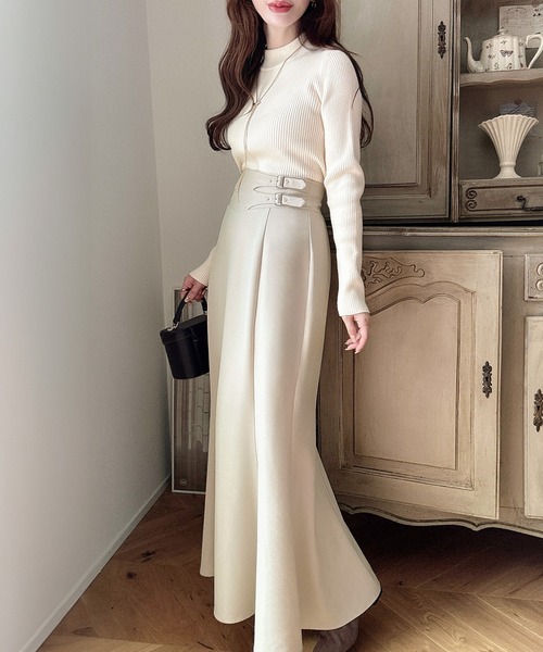 「Meiru」 スカート MEDIUM ブラウン レディース_画像7