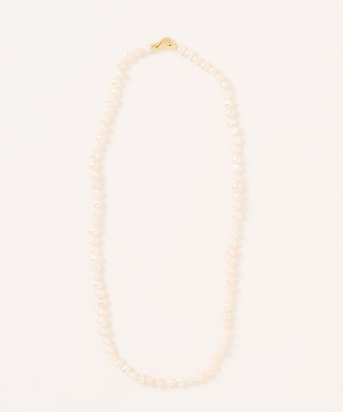 ネックレス EO    Pearl Necklace with Gold Hook レディース