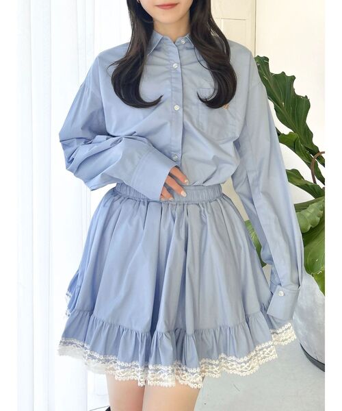 import❁︎高品質 バックリボン オーバーサイズ ブラウス dazzlin（ダズリン） ブラウス シャツ バックリボンオーバーシャツ