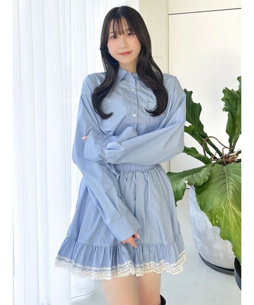 import❁︎高品質 バックリボン オーバーサイズ ブラウス dazzlin（ダズリン） ブラウス シャツ バックリボンオーバーシャツ