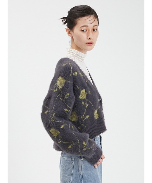 「FURFUR」 ニットカーディガン ONE SIZE ベージュ レディース_画像6