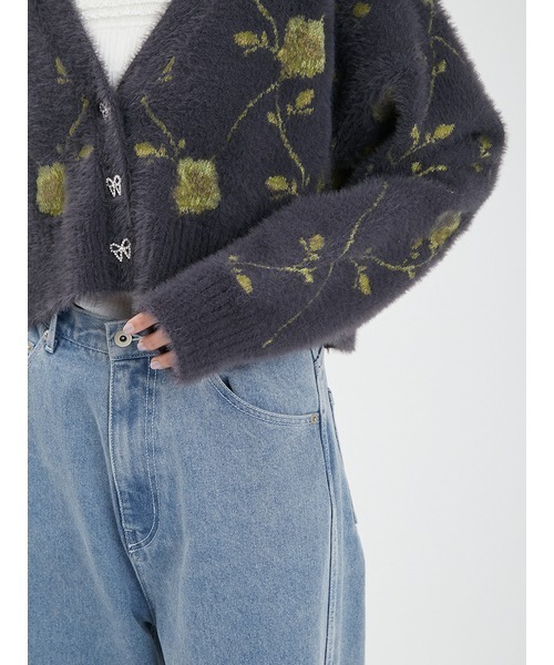 「FURFUR」 ニットカーディガン ONE SIZE ベージュ レディース_画像8