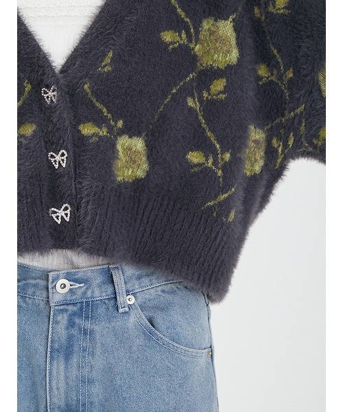 「FURFUR」 ニットカーディガン ONE SIZE ベージュ レディース_画像9