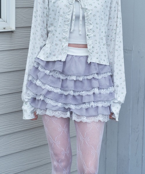 Lovilyn パンツ スウィートドットフリルショートパンツ レディース