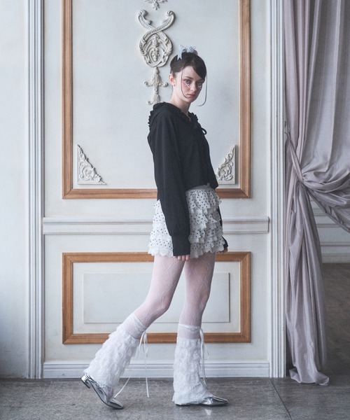 Lovilyn パンツ スウィートドットフリルショートパンツ レディース
