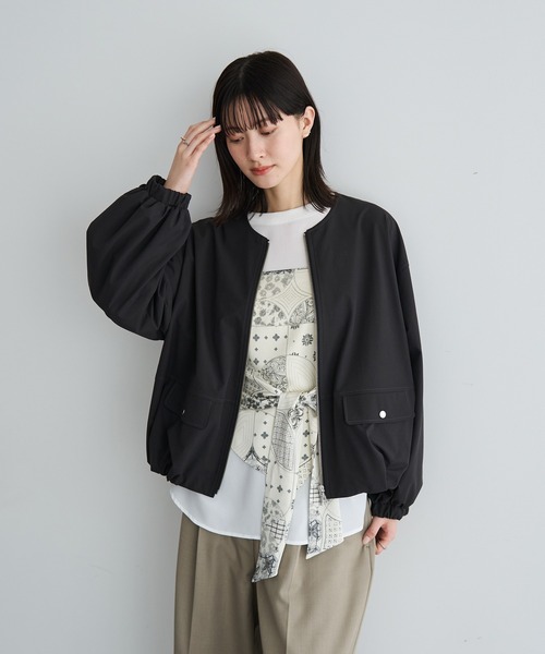 YECCA VECCA（イェッカヴェッカ） キャミソール スカーフ柄オーバー