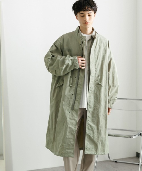 「SENSE OF PLACE by URBAN RESEARCH」 モッズコート LARGE チャコールグレー メンズ_画像2