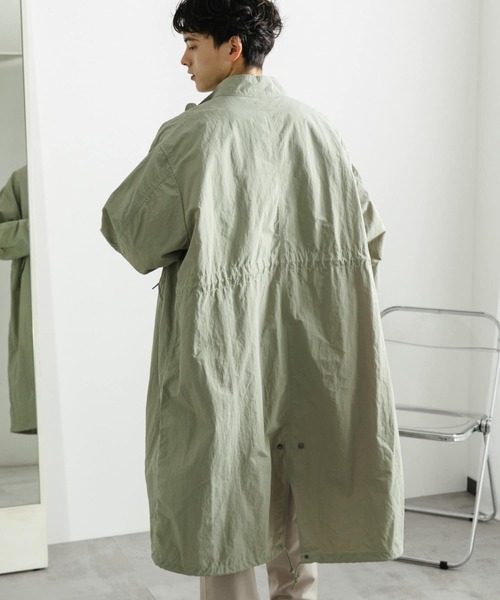 「SENSE OF PLACE by URBAN RESEARCH」 モッズコート LARGE チャコールグレー メンズ_画像4