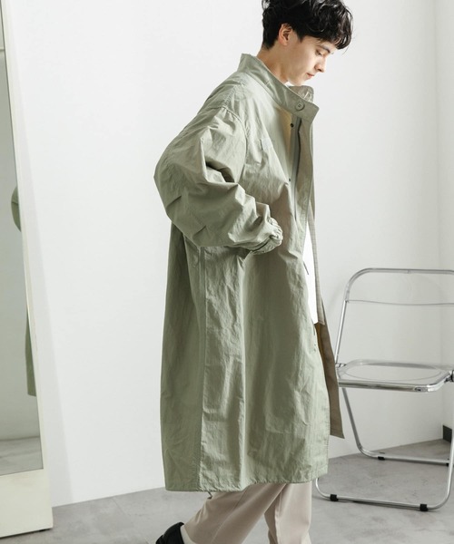 「SENSE OF PLACE by URBAN RESEARCH」 モッズコート LARGE チャコールグレー メンズ_画像5