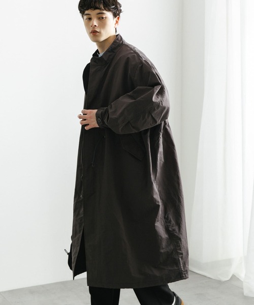 「SENSE OF PLACE by URBAN RESEARCH」 モッズコート LARGE チャコールグレー メンズ_画像9