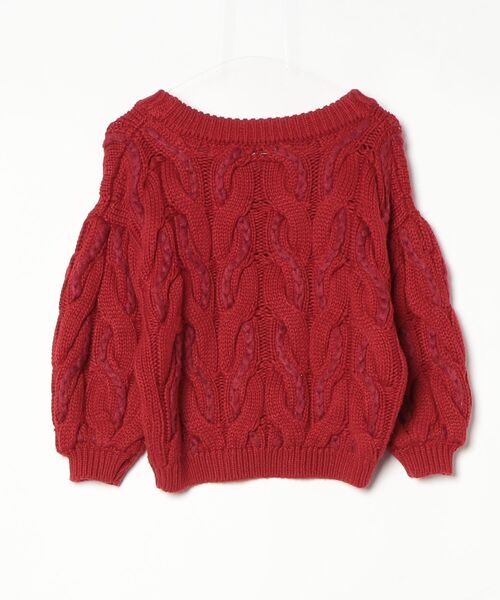 「REDYAZEL」 長袖ニット FREE レッド レディース_画像2