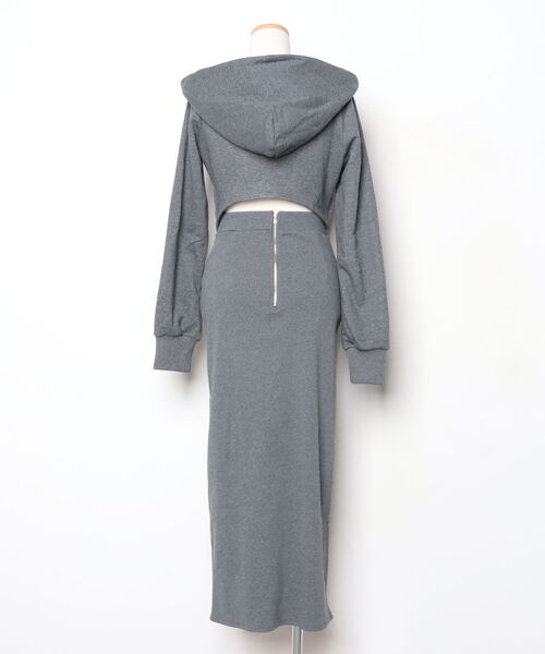 「RESEXXY」 長袖ワンピース FREE チャコールグレー レディース_画像2