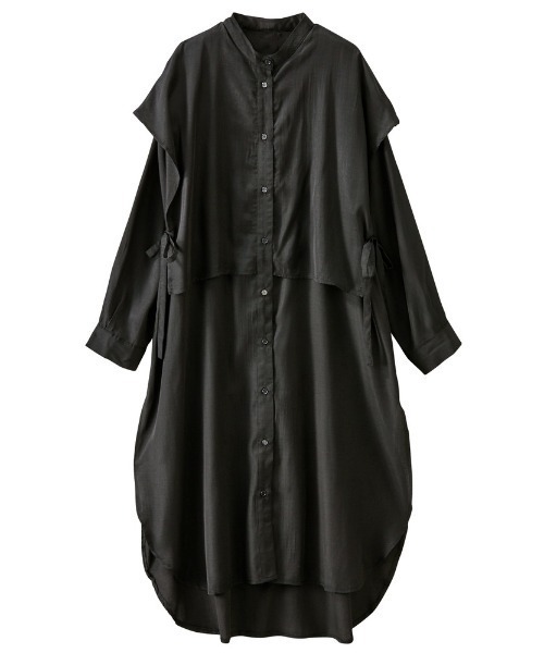 「GeeRA」 長袖ワンピース X-LARGE ブラック レディース_画像2