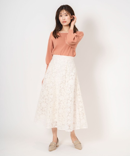 「NOELA」 フレアスカート S ラベンダー レディース_画像3