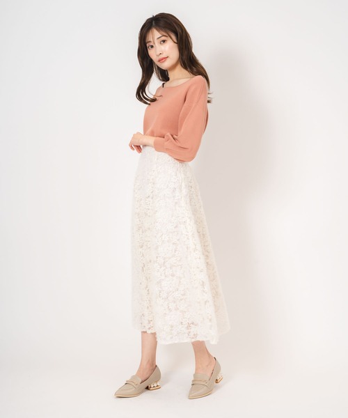 「NOELA」 フレアスカート S ラベンダー レディース_画像4